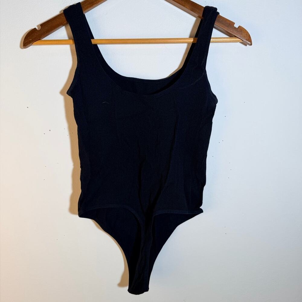 Colsie Black Ribbed Bodysuit - Picture 5 of 6